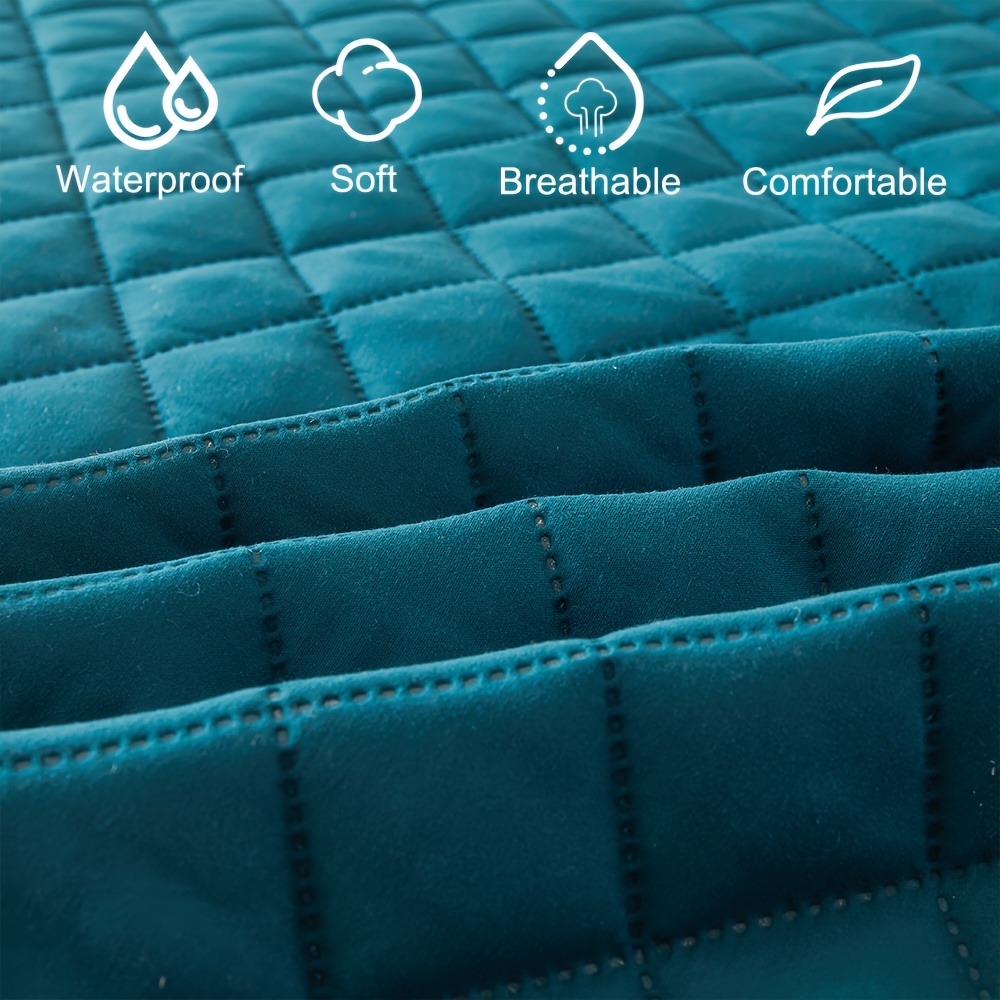 Waterproof Mattress Protector Breathable - 1pc Quilted Waterproof Fitted Sheet, Machine