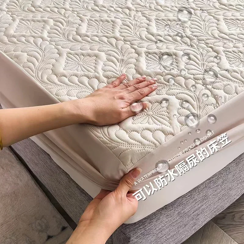 Waterproof Thicken Mattress Pa - Waterproof Mattress Protector Breathable ulasan dan harga