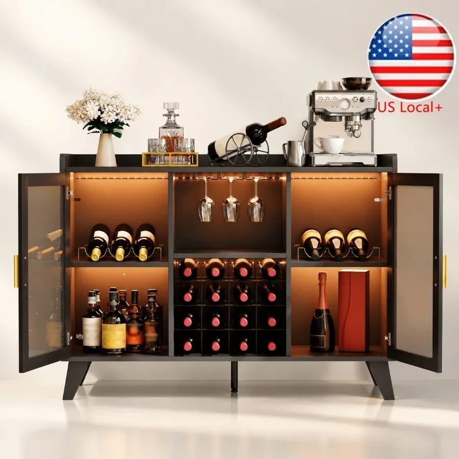 Bar Cabinet with LED Lights fo - Storage & Organization ulasan dan harga