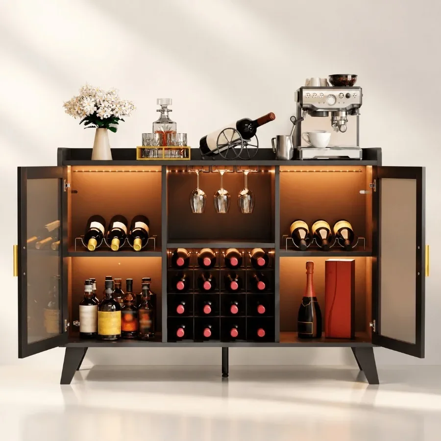 Bar Cabinet with LED Lights fo - Storage & Organization ulasan dan harga
