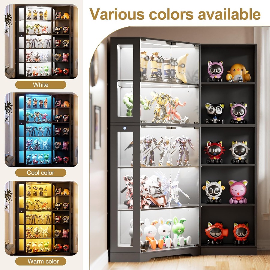 Corner display curio cabinet w - Storage & Organization ulasan dan harga