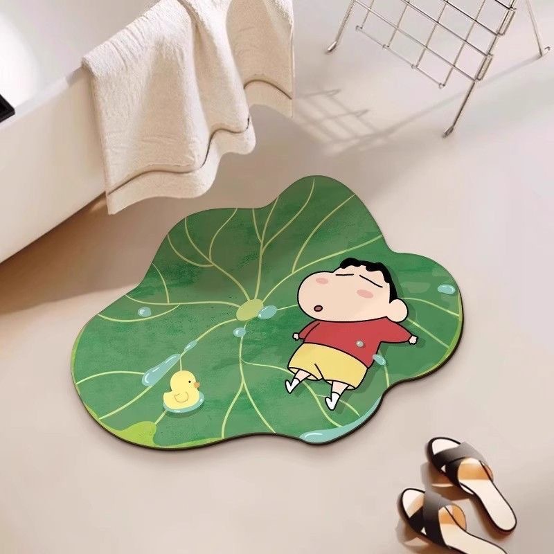 Kawaii Shin Chan Diatomite Bat - Quick Dry Diatomite Bath Mat ulasan dan harga