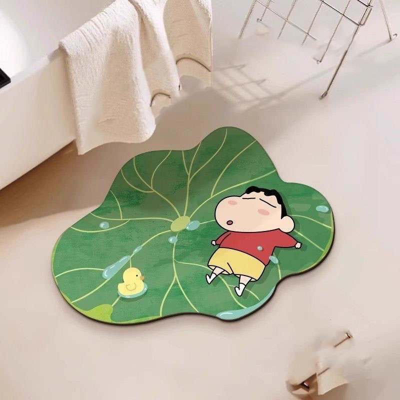 Kawaii Shin Chan Diatomite Bat - Quick Dry Diatomite Bath Mat ulasan dan harga