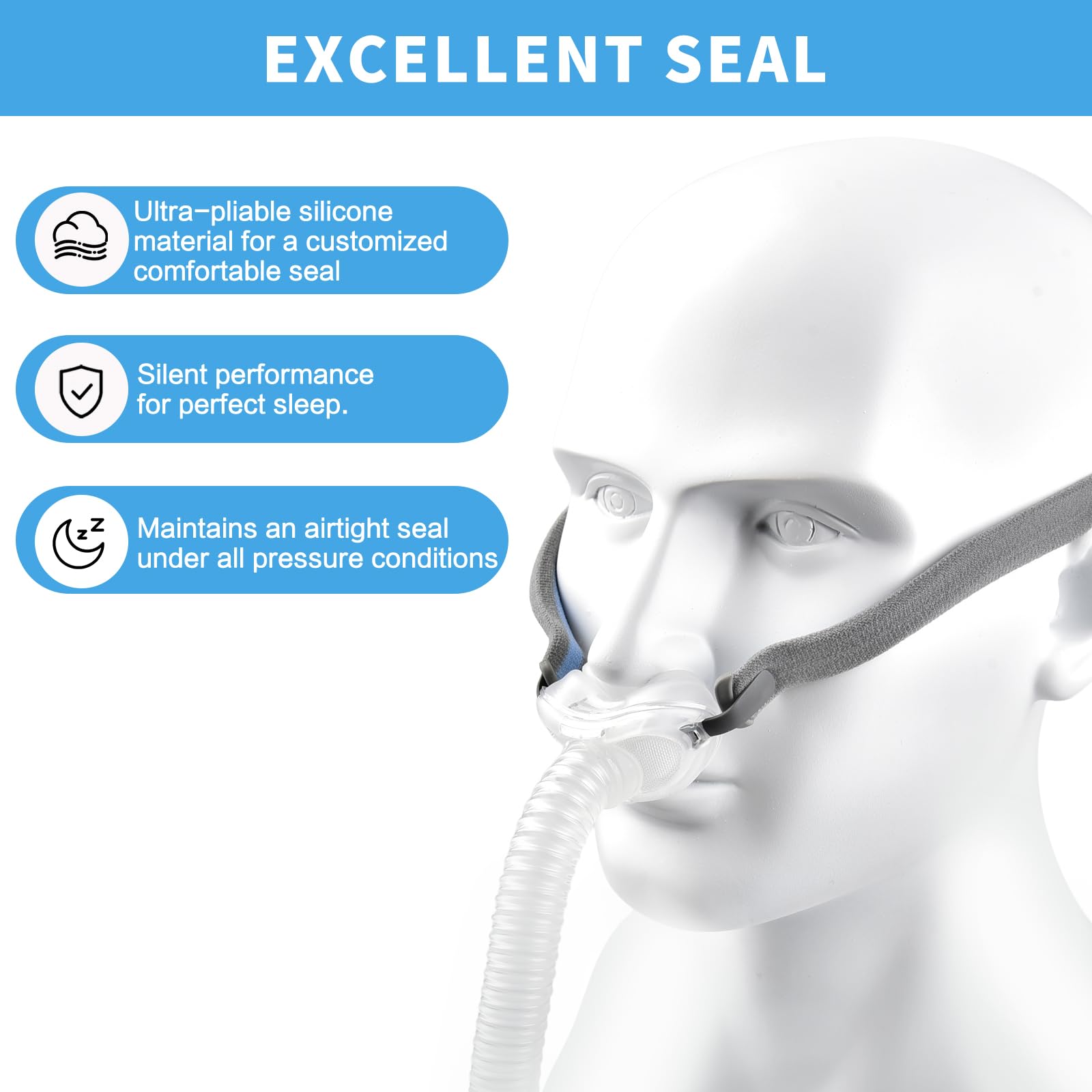 2Pcs P10 Nasal Pillow AirFit P - Anti Snore Contour Pillow ulasan dan harga