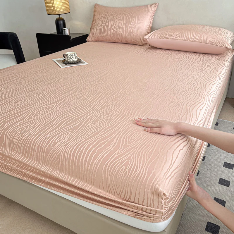 Fashion Ripple Jacquard Fitted - Fitted Bed Sheets Deep Pocket ulasan dan harga