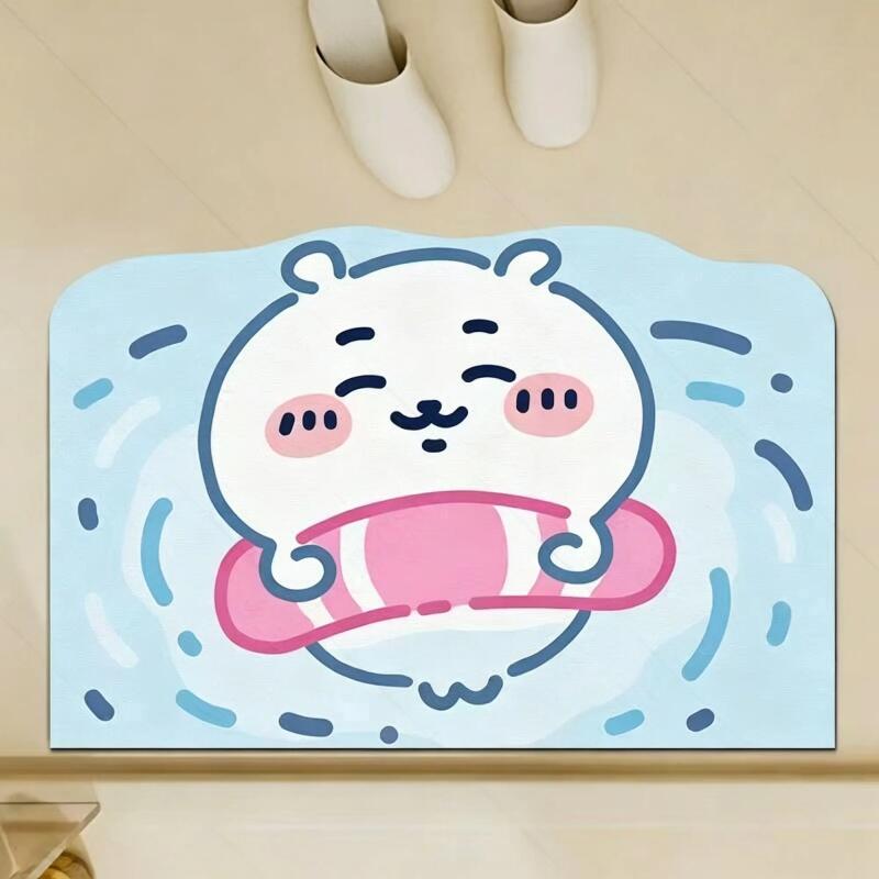 Chiikawa,Hachiware,Usagi  Cute - Quick Dry Diatomite Bath Mat ulasan dan harga