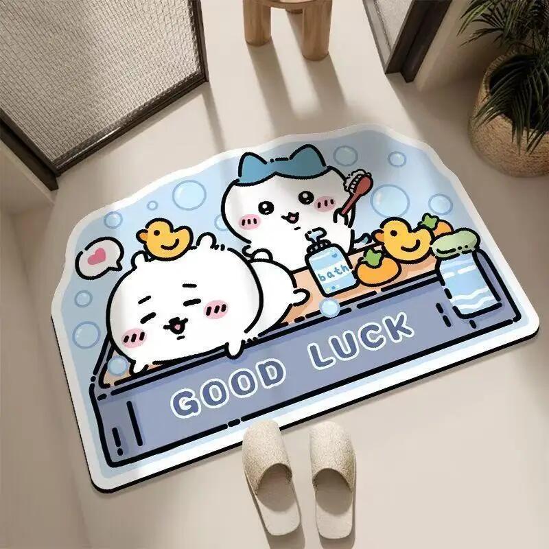 Chiikawa,Hachiware,Usagi  Cute - Quick Dry Diatomite Bath Mat ulasan dan harga
