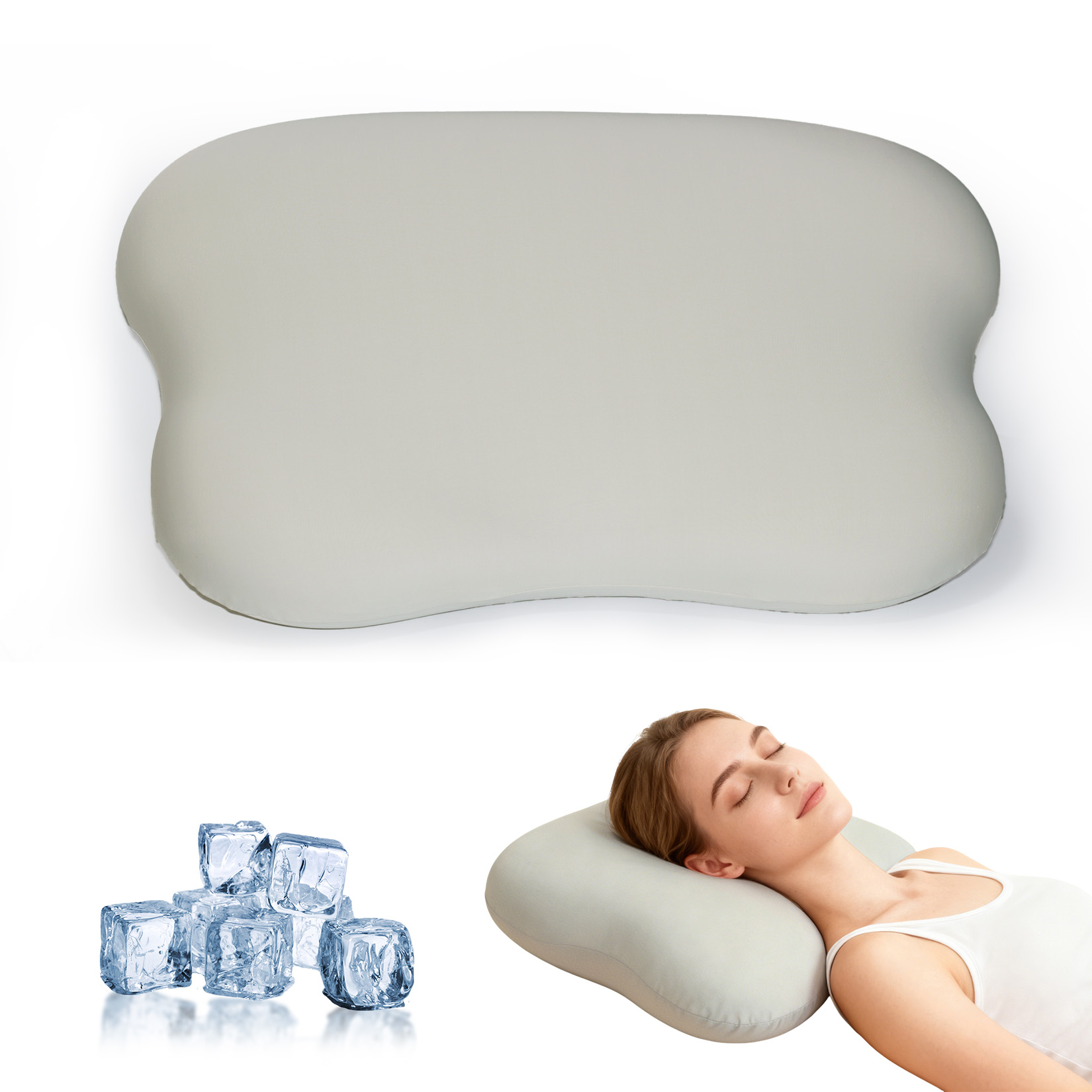 Cervical Neck Pillow for Neck  - Memory Foam Orthopedic Pillow Neck Pain ulasan dan harga